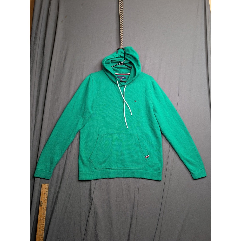 Tommy Hilfiger Women's Green Pullover Hoodie Sweatshirt Size M